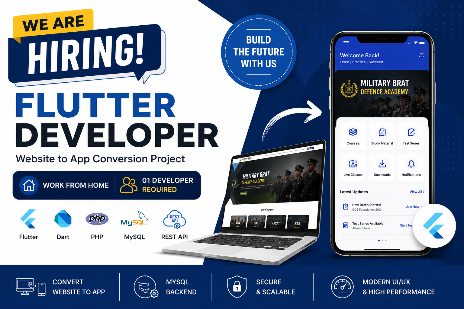 Flutter Developer (Website to App Conversion)
